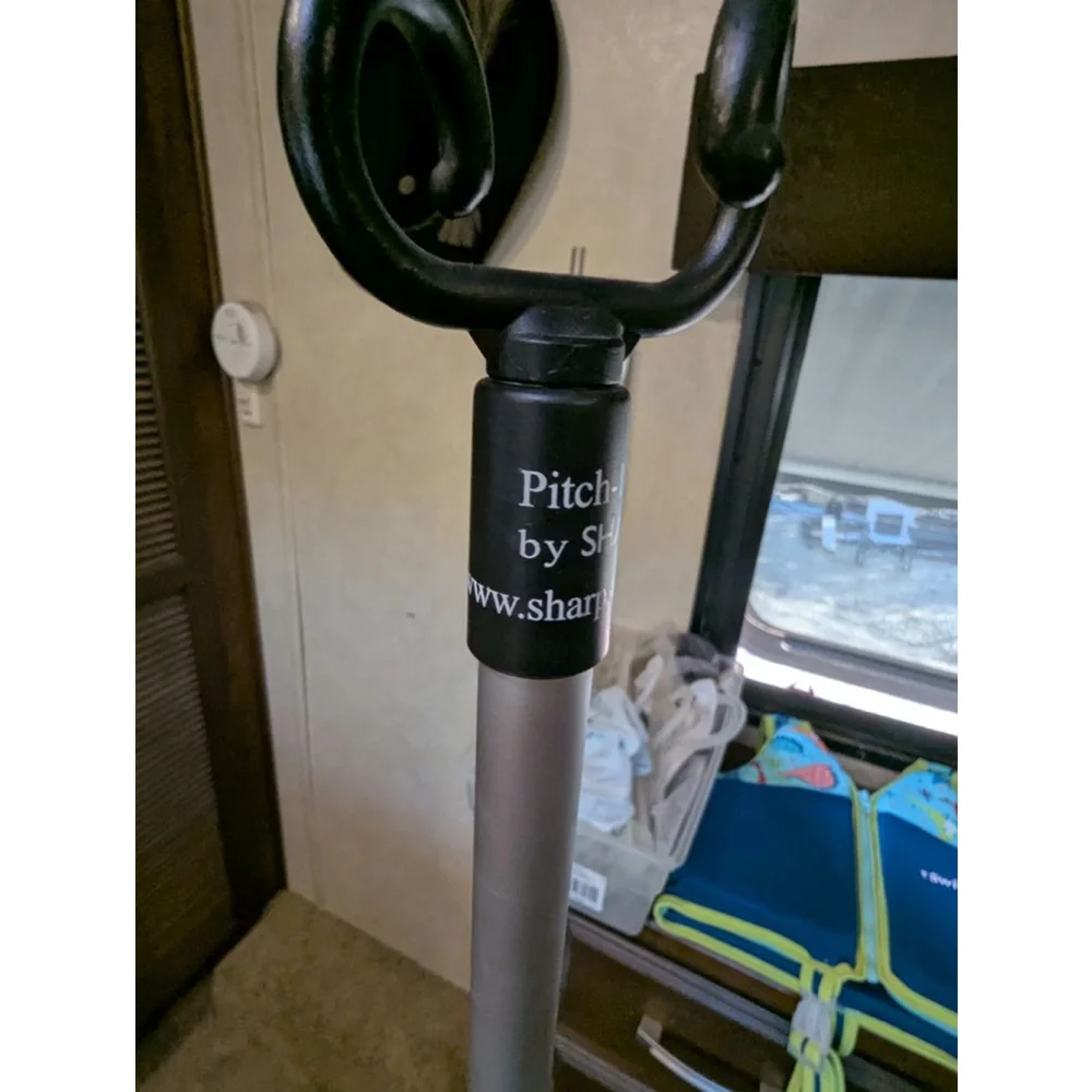 SHARPS Pitch-It Tripod IV Pole Silver Black Collapsilible
